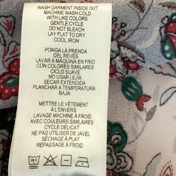 Simply Noelle Flowy Boho Pocket Dress w/ Slip S/M(8-10) Blue Swim cover up 183M - Picture 9 of 9